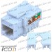 Купить Модуль RJ-45 Keystone 5-ой категории с заглушкой (Тип 1), Tcom по выгодной цене